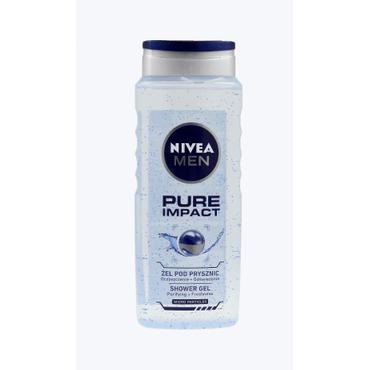 Nivea For Men -  NIVEA MEN Pure Impact żel pod prysznic do ciała, twarzy i włosów dla mężczyzn 500 ml